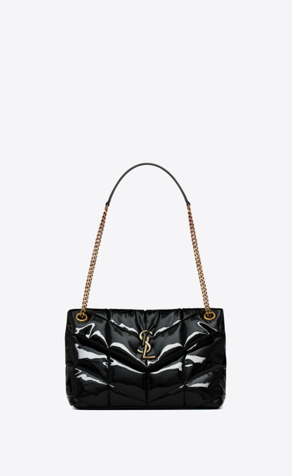 PUFFER SMALL CHAIN BAG IN QUILTED VINYLE